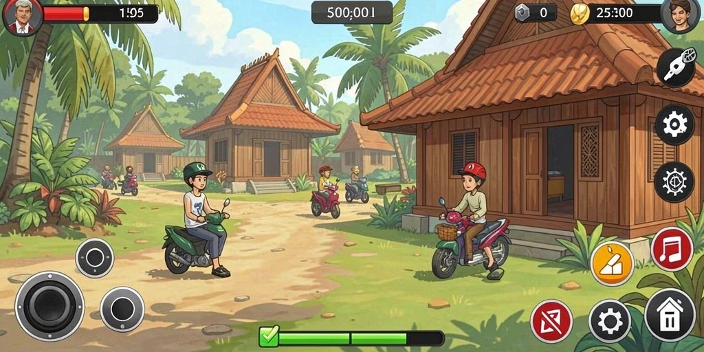 Mode permainan yang seru dan menantang.
