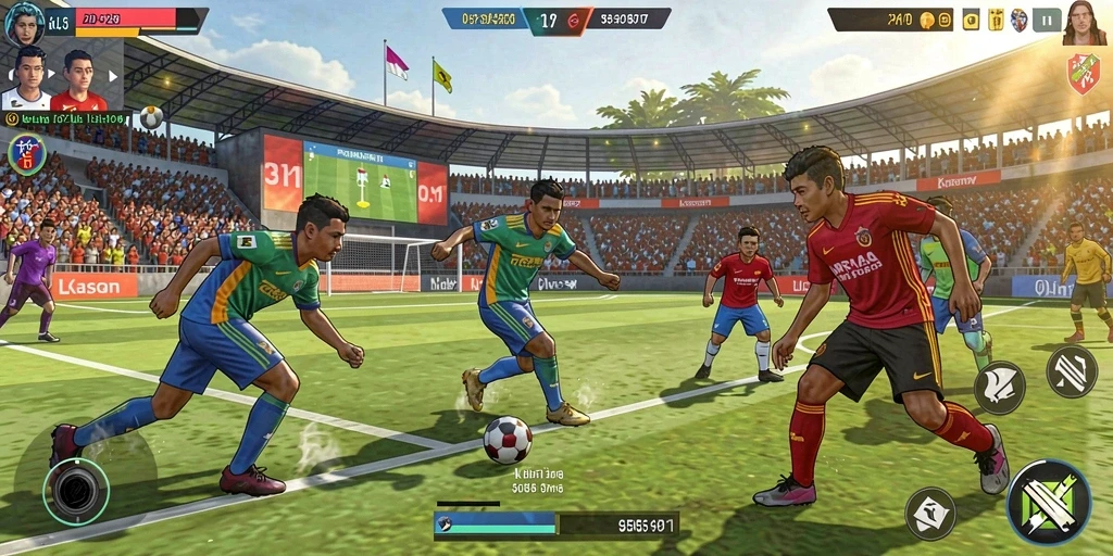 Tangkapan layar momen seru dalam mode multiplayer.